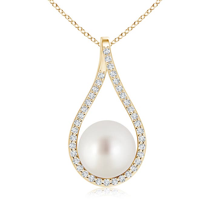 AAA - South Sea Cultured Pearl / 7.5 CT / 14 KT Yellow Gold