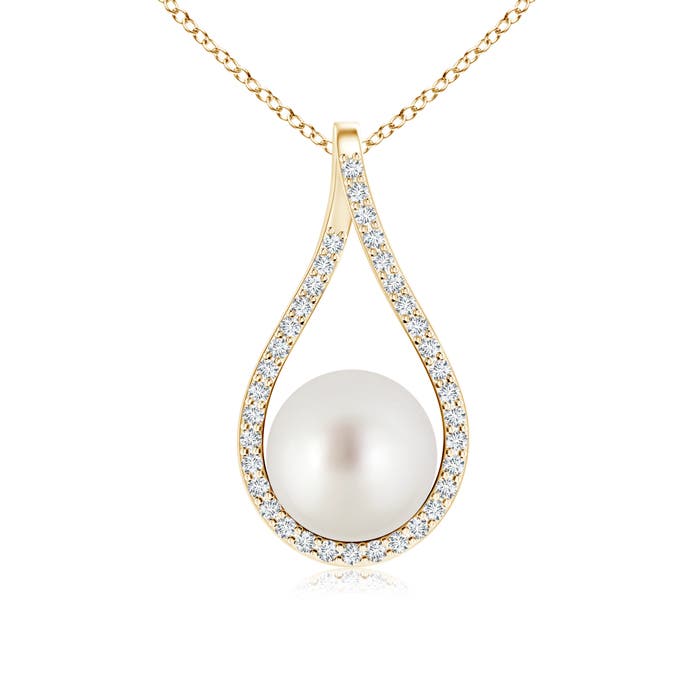 AAA - South Sea Cultured Pearl / 5.47 CT / 14 KT Yellow Gold