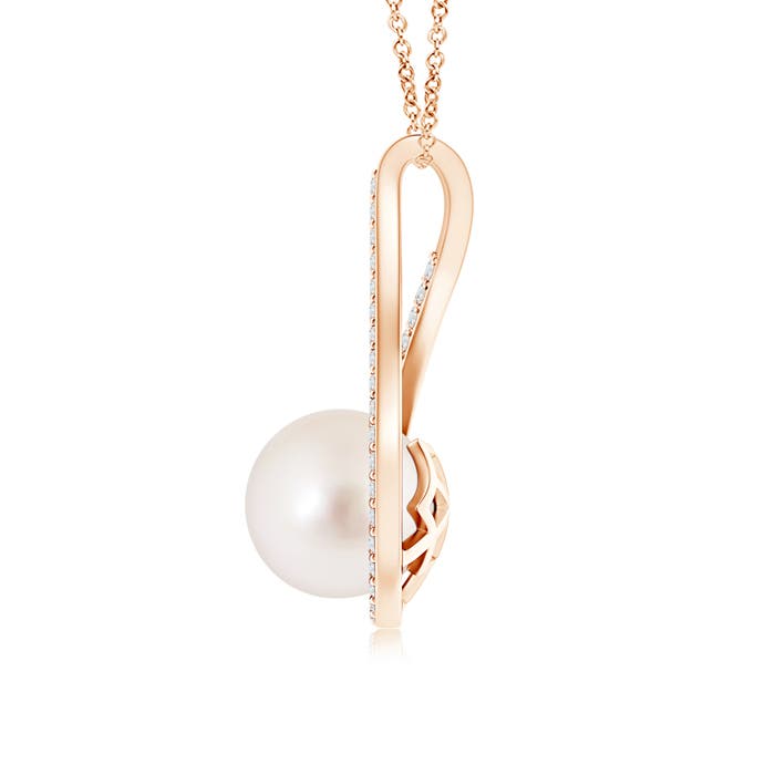 AAAA - South Sea Cultured Pearl / 5.47 CT / 14 KT Rose Gold