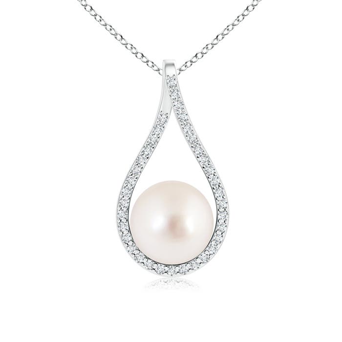 AAAA - South Sea Cultured Pearl / 5.47 CT / 14 KT White Gold