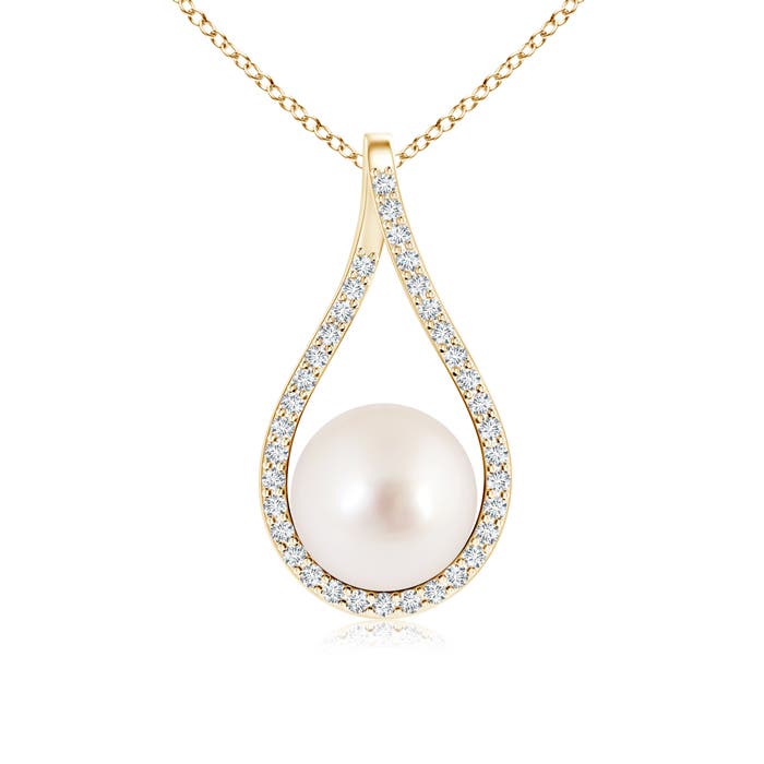 AAAA - South Sea Cultured Pearl / 5.47 CT / 14 KT Yellow Gold