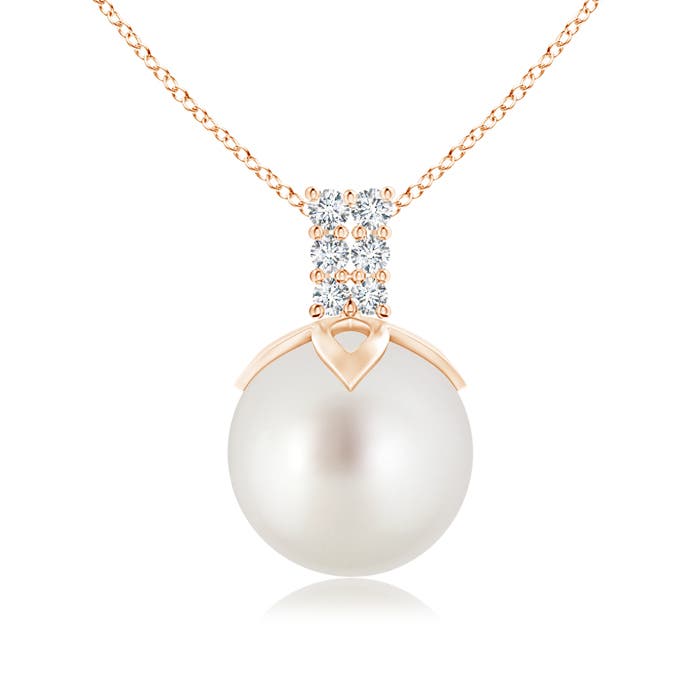 AAA - South Sea Cultured Pearl / 7.31 CT / 14 KT Rose Gold