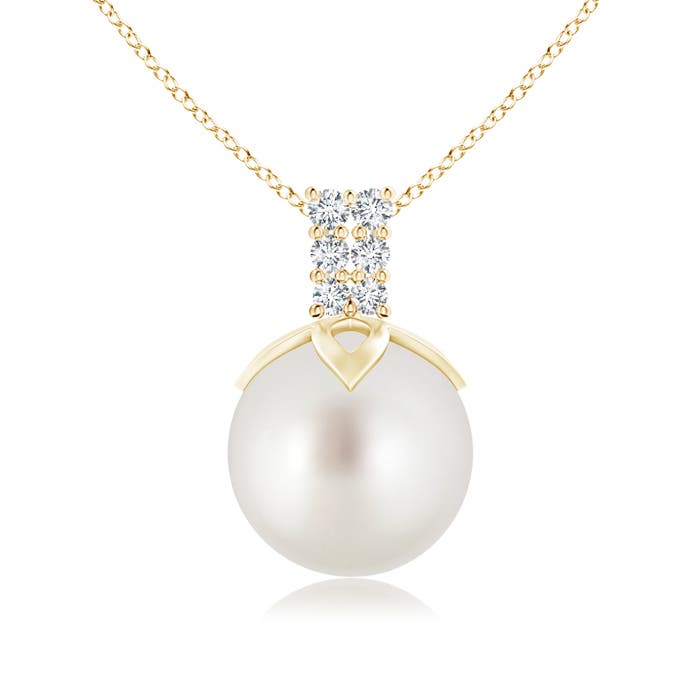 AAA - South Sea Cultured Pearl / 7.31 CT / 14 KT Yellow Gold