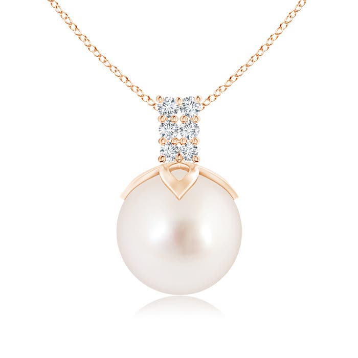 AAAA - South Sea Cultured Pearl / 7.31 CT / 14 KT Rose Gold