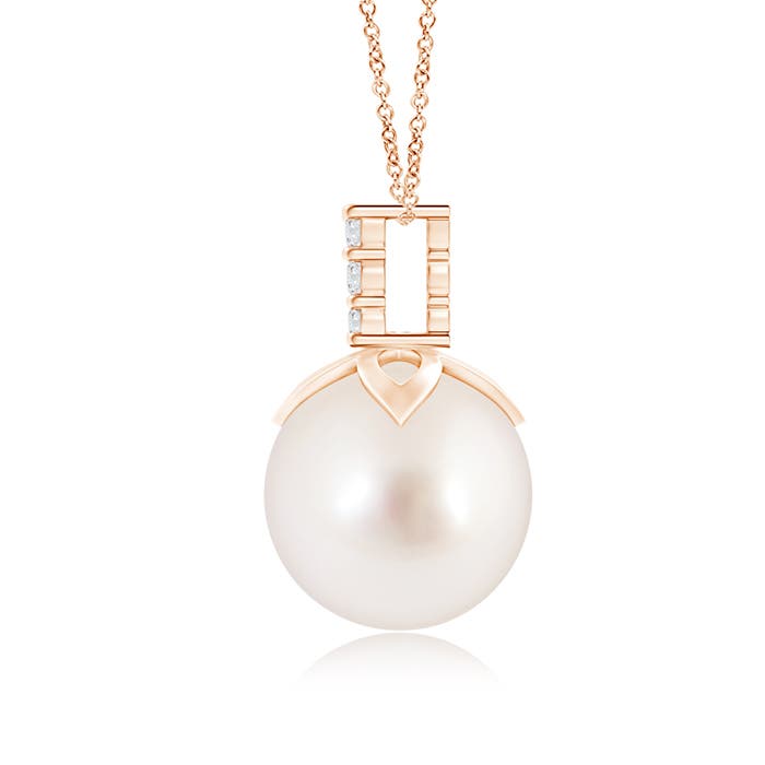 AAAA - South Sea Cultured Pearl / 7.31 CT / 14 KT Rose Gold