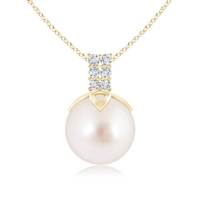 AAAA - South Sea Cultured Pearl / 7.31 CT / 14 KT Yellow Gold