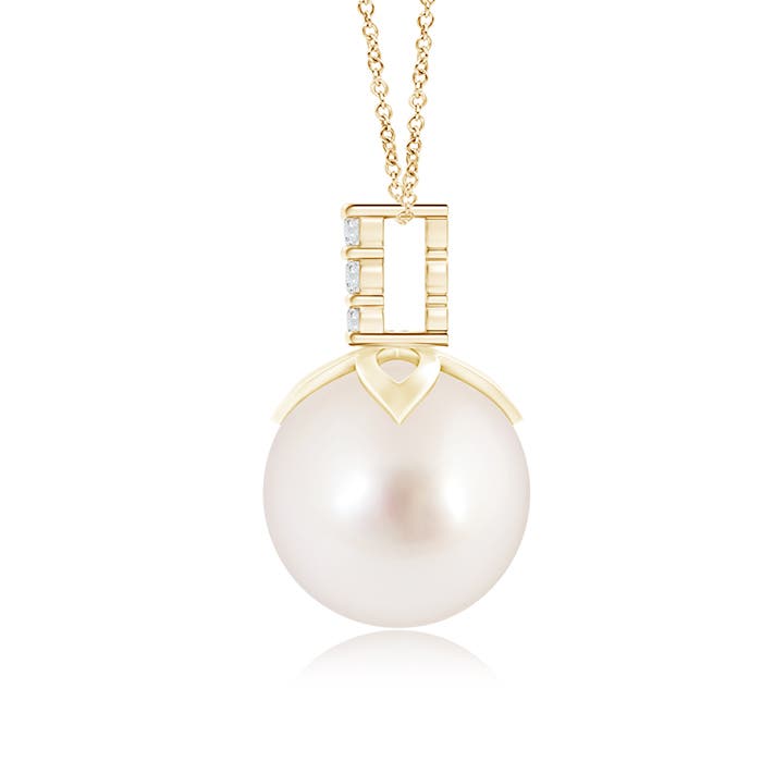 AAAA - South Sea Cultured Pearl / 7.31 CT / 14 KT Yellow Gold