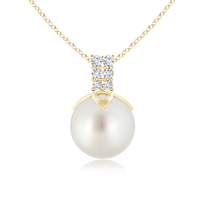 AAA - South Sea Cultured Pearl / 5.34 CT / 14 KT Yellow Gold