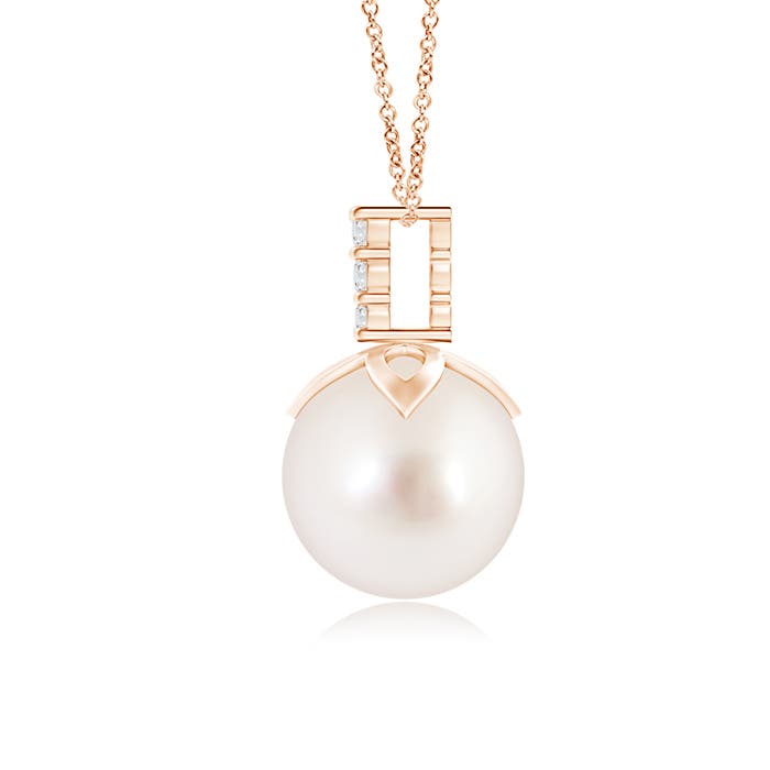 AAAA - South Sea Cultured Pearl / 5.34 CT / 14 KT Rose Gold