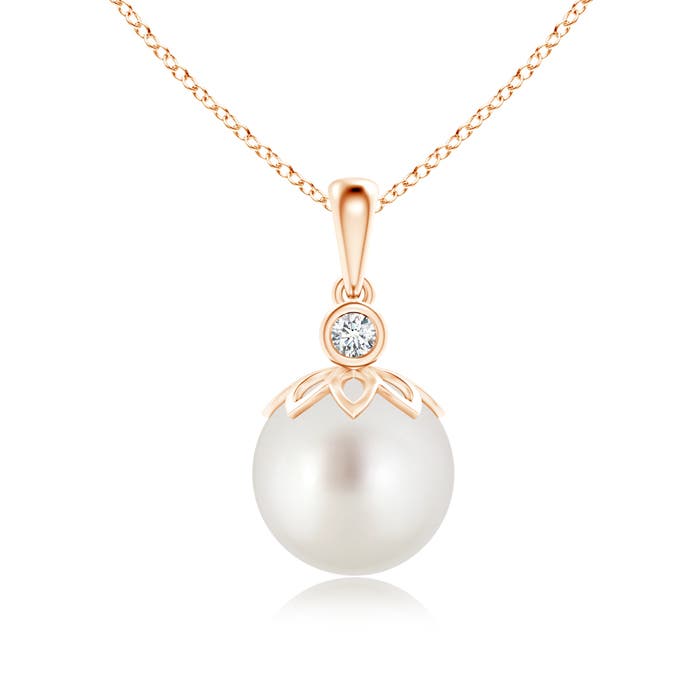 AAA - South Sea Cultured Pearl / 7.24 CT / 14 KT Rose Gold