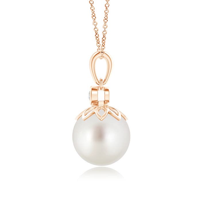 AAA - South Sea Cultured Pearl / 7.24 CT / 14 KT Rose Gold