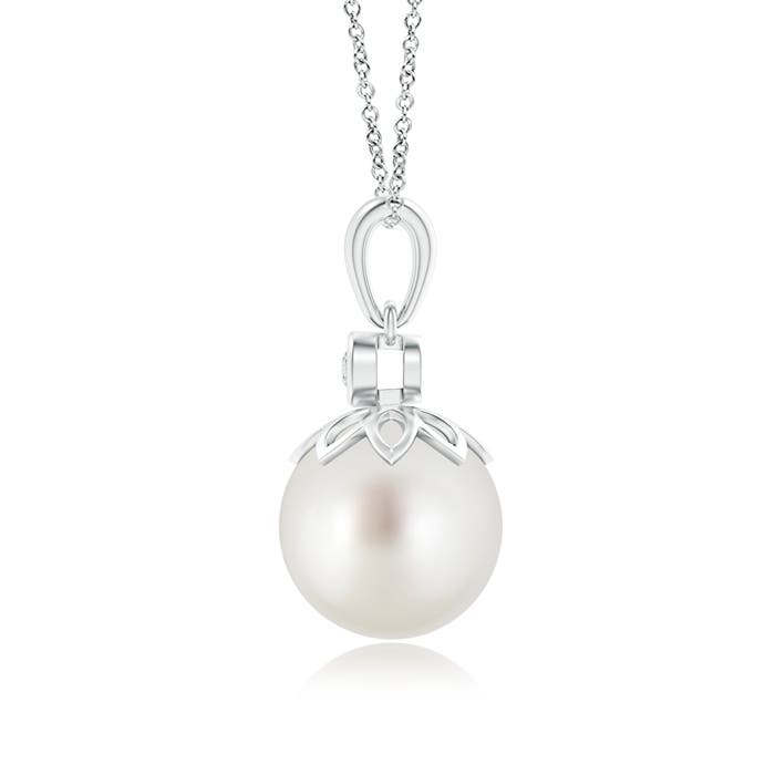 AAA - South Sea Cultured Pearl / 7.24 CT / 14 KT White Gold