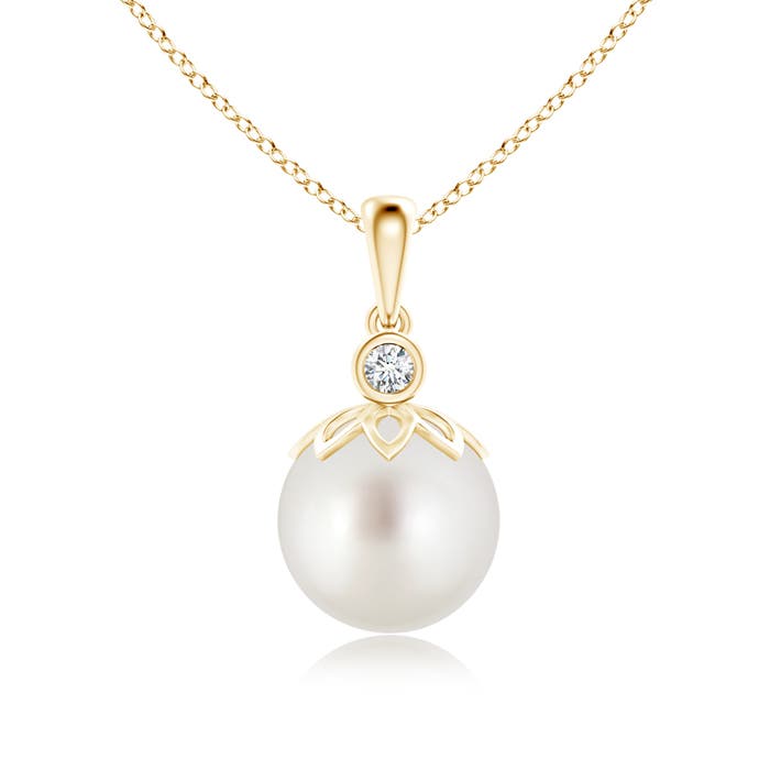 AAA - South Sea Cultured Pearl / 7.24 CT / 14 KT Yellow Gold