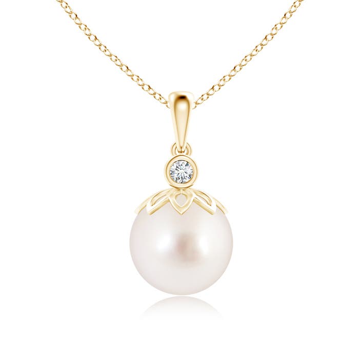 AAAA - South Sea Cultured Pearl / 7.24 CT / 14 KT Yellow Gold