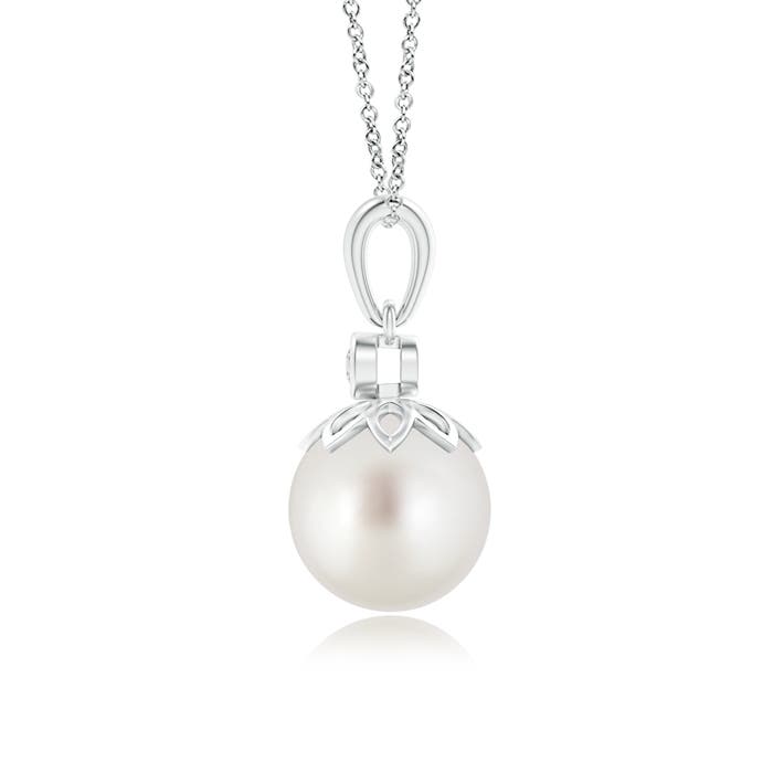 AAA - South Sea Cultured Pearl / 5.29 CT / 14 KT White Gold