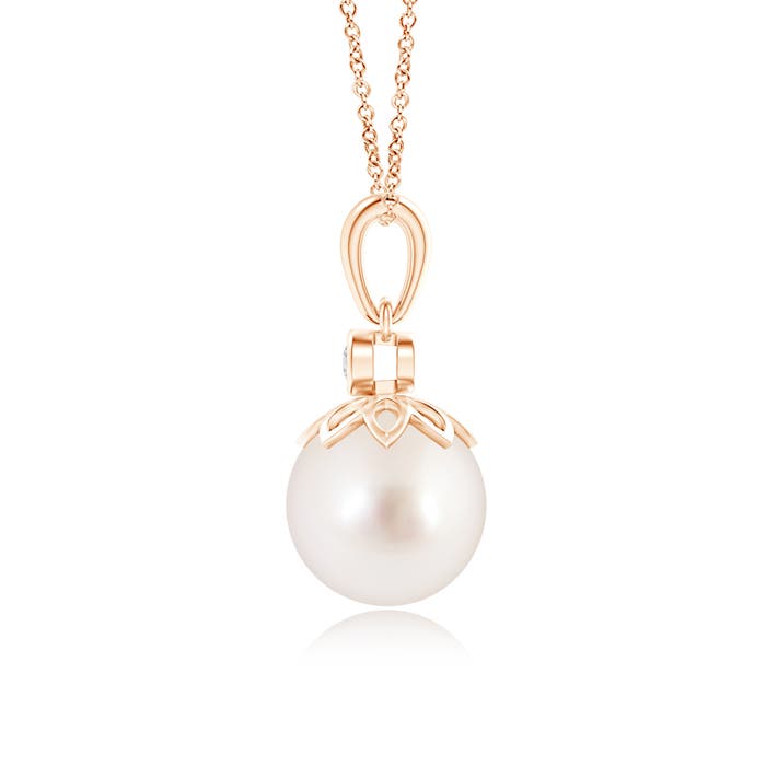 AAAA - South Sea Cultured Pearl / 5.29 CT / 14 KT Rose Gold