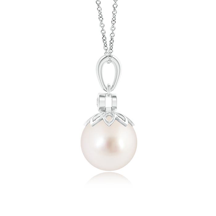 AAAA - South Sea Cultured Pearl / 5.29 CT / 14 KT White Gold