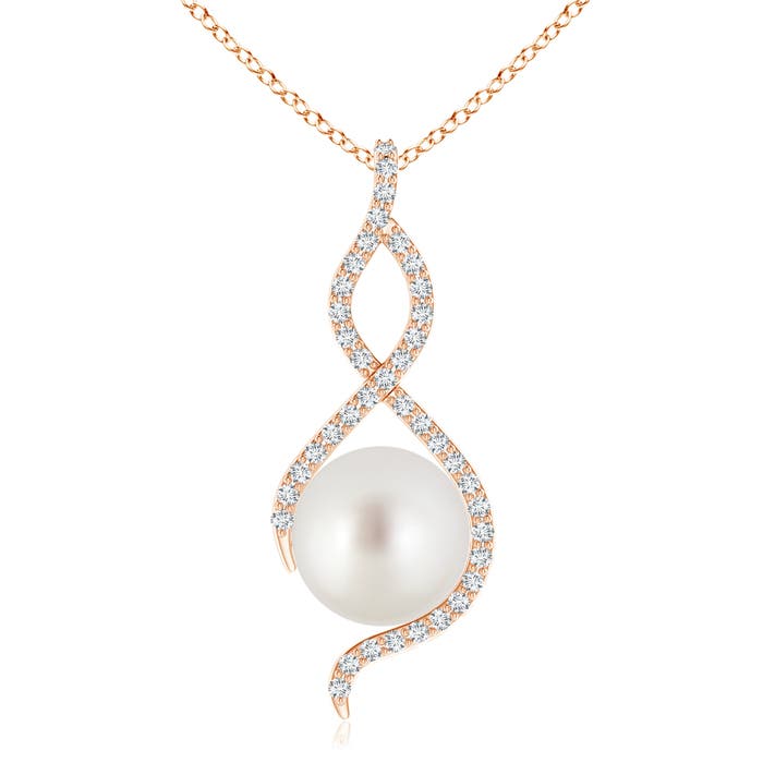 AAA - South Sea Cultured Pearl / 7.52 CT / 14 KT Rose Gold