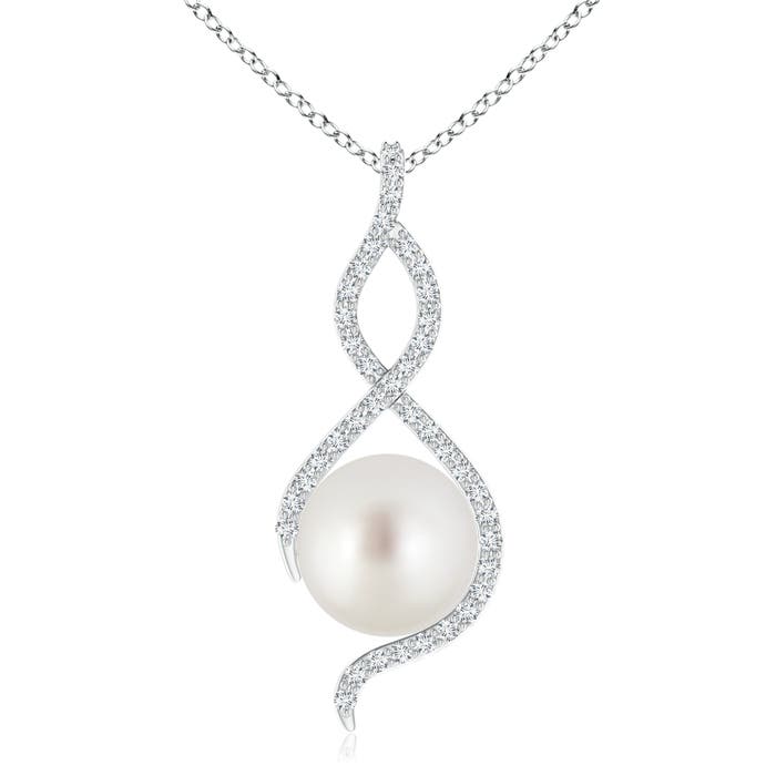 AAA - South Sea Cultured Pearl / 7.52 CT / 14 KT White Gold