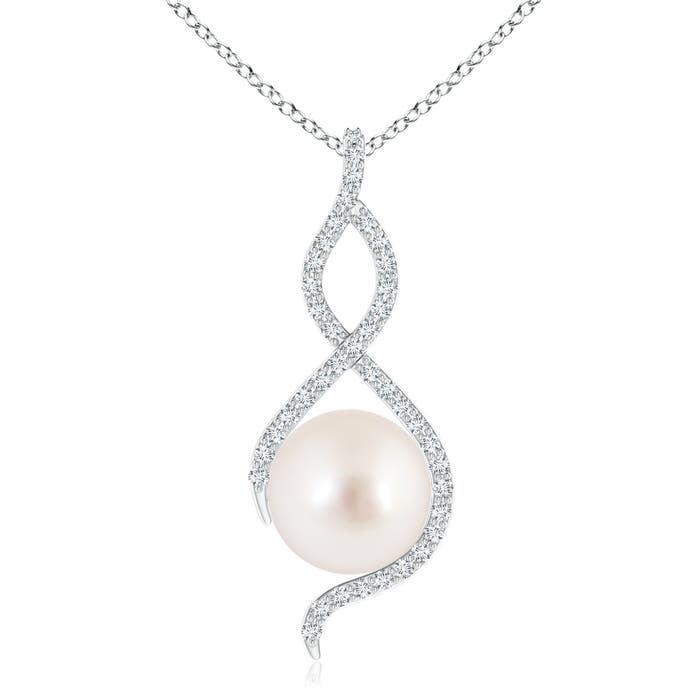 AAAA - South Sea Cultured Pearl / 7.52 CT / 14 KT White Gold