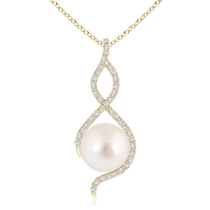 AAAA - South Sea Cultured Pearl / 7.52 CT / 14 KT Yellow Gold