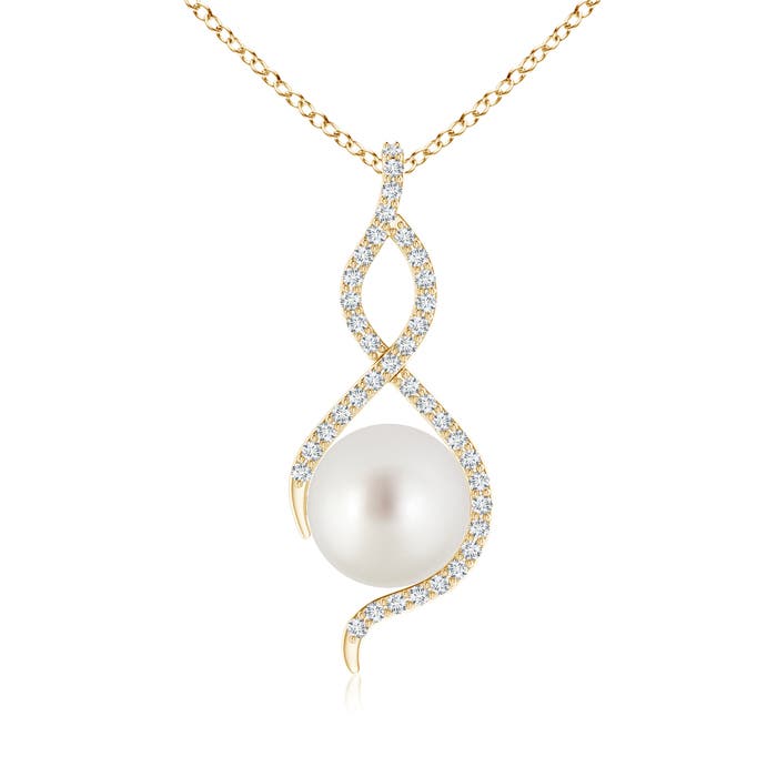 AAA - South Sea Cultured Pearl / 5.48 CT / 14 KT Yellow Gold