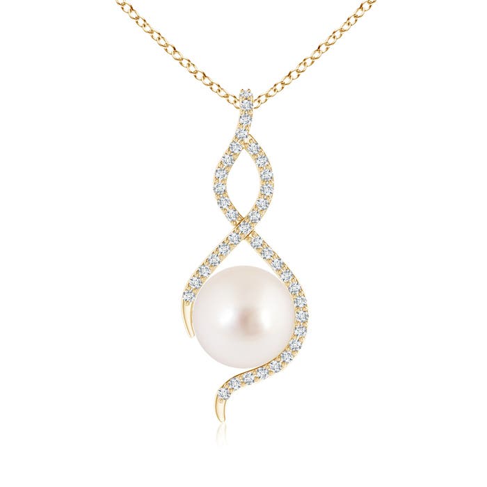 AAAA - South Sea Cultured Pearl / 5.48 CT / 14 KT Yellow Gold