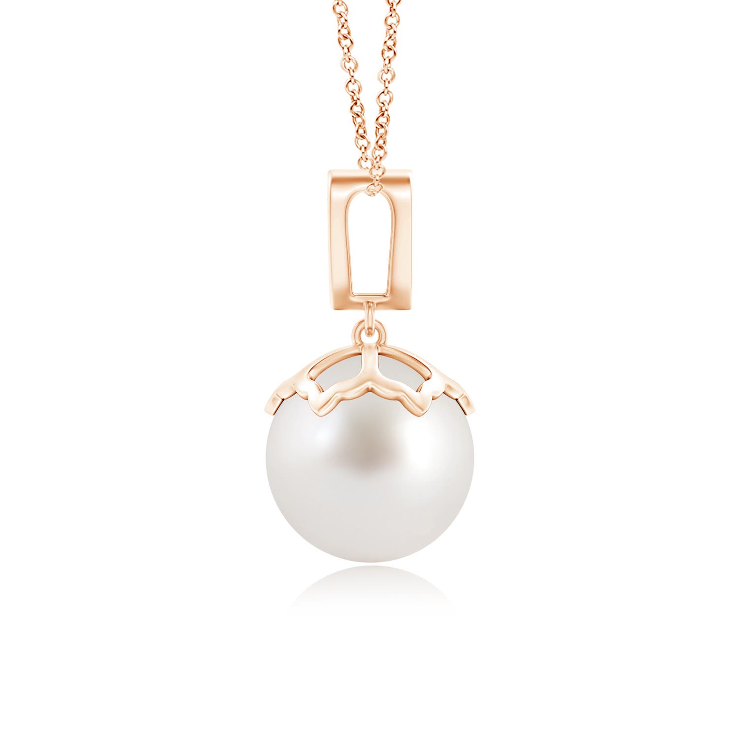 AAA - South Sea Cultured Pearl / 7.24 CT / 14 KT Rose Gold