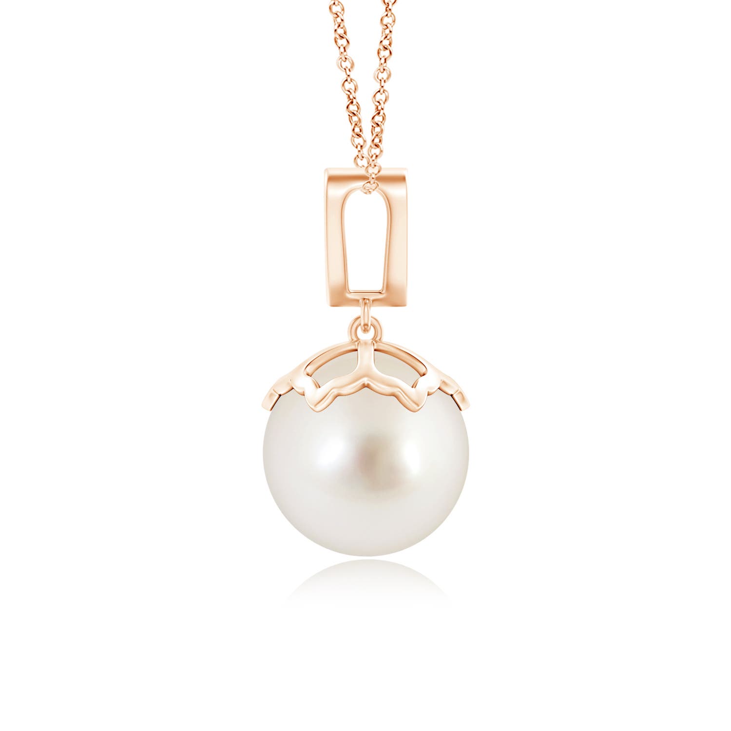 AAAA - South Sea Cultured Pearl / 7.24 CT / 14 KT Rose Gold