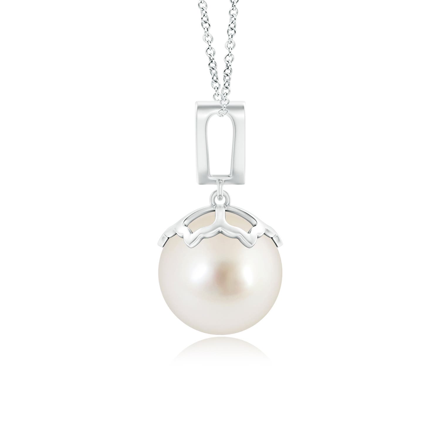 AAAA - South Sea Cultured Pearl / 7.24 CT / 14 KT White Gold