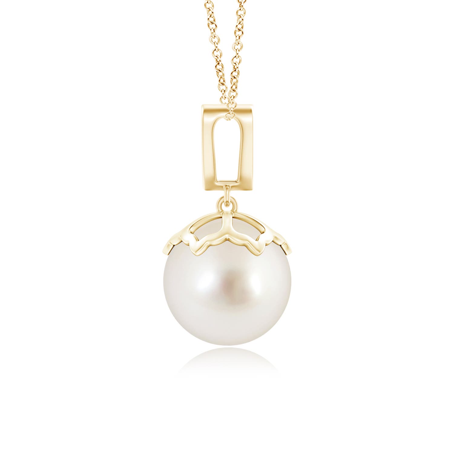 AAAA - South Sea Cultured Pearl / 7.24 CT / 14 KT Yellow Gold