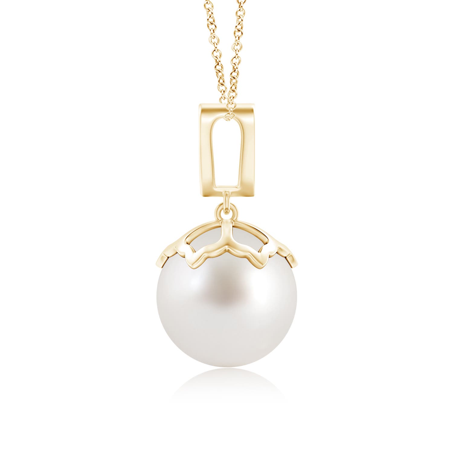 AAA - South Sea Cultured Pearl / 9.65 CT / 14 KT Yellow Gold