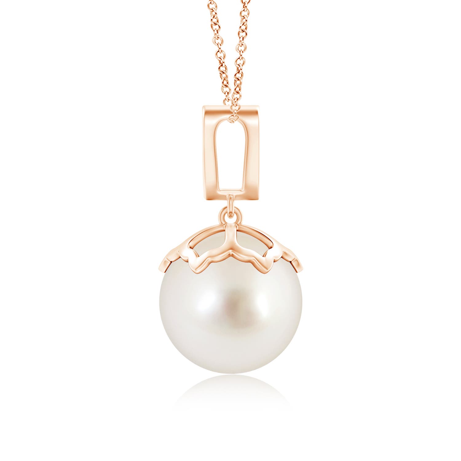 AAAA - South Sea Cultured Pearl / 9.65 CT / 14 KT Rose Gold