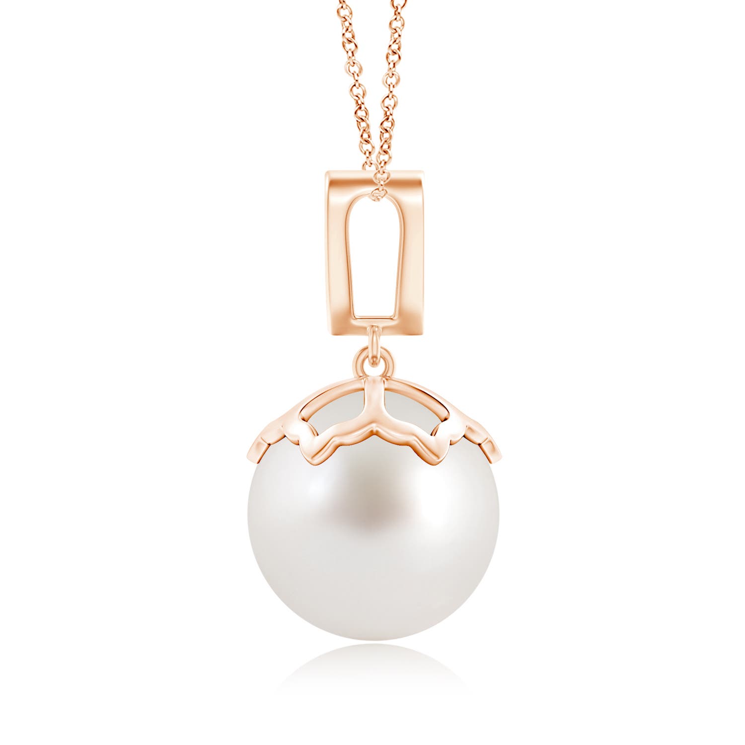 AAA - South Sea Cultured Pearl / 12.56 CT / 14 KT Rose Gold