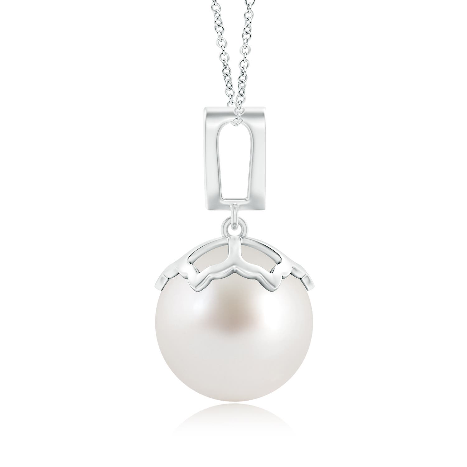 AAA - South Sea Cultured Pearl / 12.56 CT / 14 KT White Gold