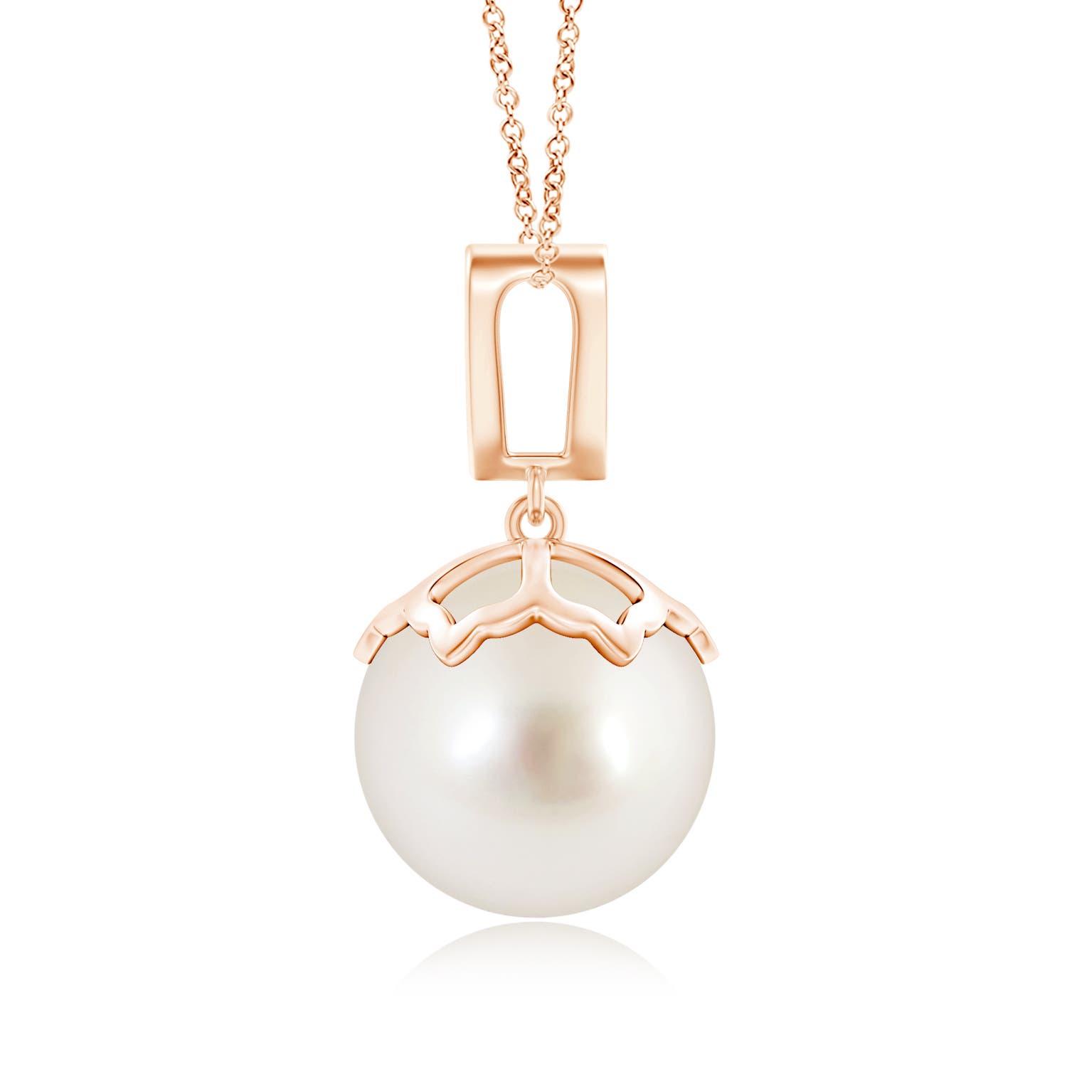 AAAA - South Sea Cultured Pearl / 12.56 CT / 14 KT Rose Gold