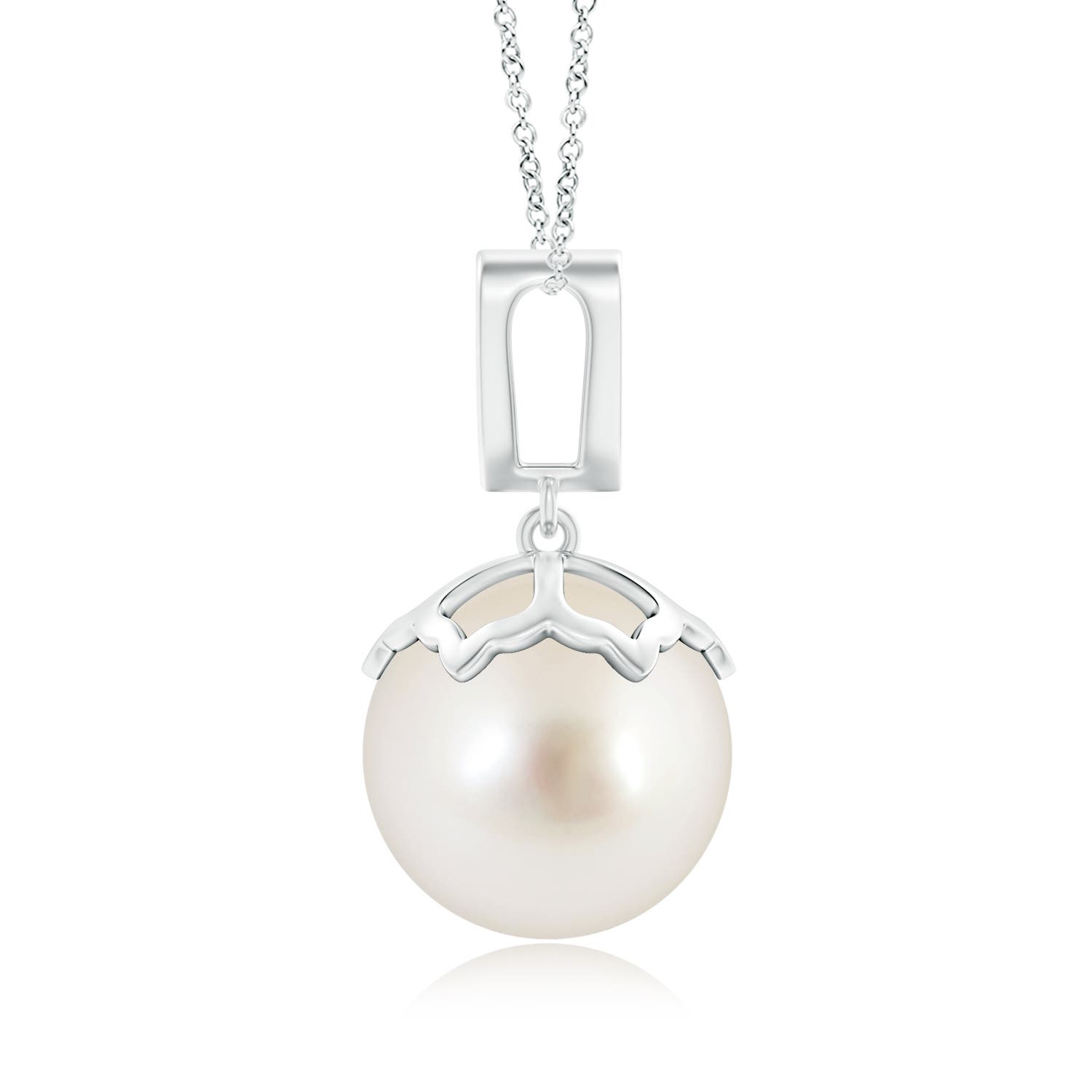 AAAA - South Sea Cultured Pearl / 12.56 CT / 14 KT White Gold