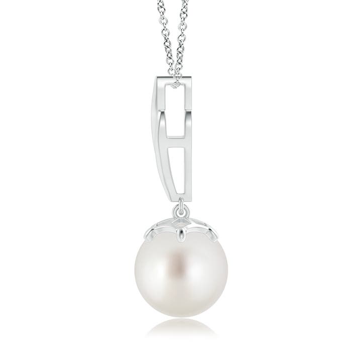 AAA - South Sea Cultured Pearl / 7.2 CT / 14 KT White Gold