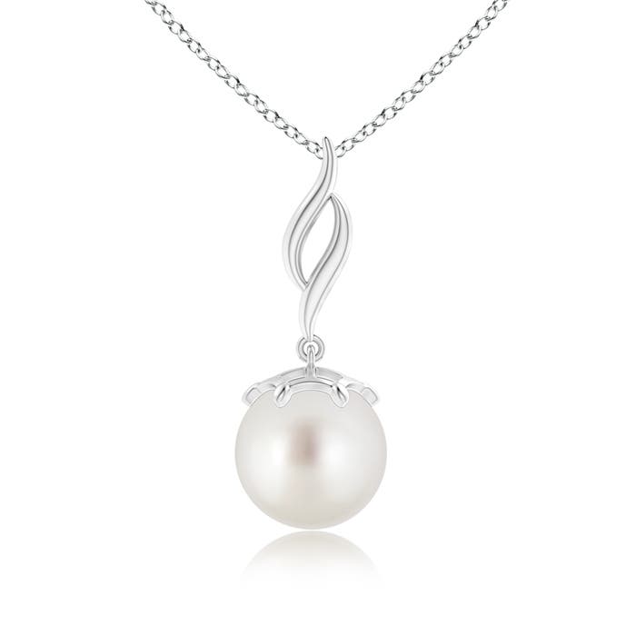 AAA - South Sea Cultured Pearl / 5.25 CT / 14 KT White Gold