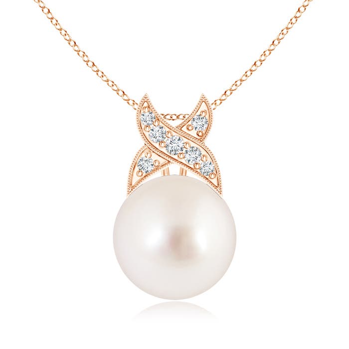 AAAA - South Sea Cultured Pearl / 7.29 CT / 14 KT Rose Gold