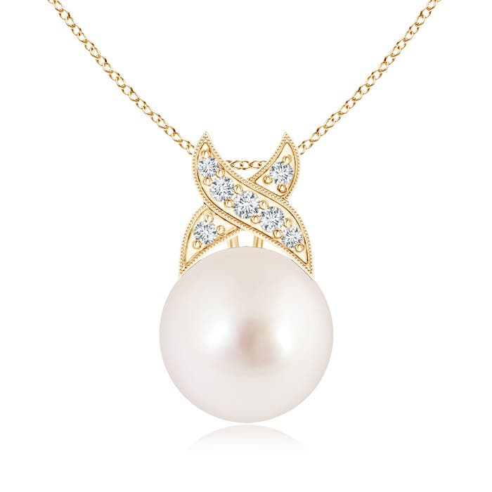 AAAA - South Sea Cultured Pearl / 7.29 CT / 14 KT Yellow Gold