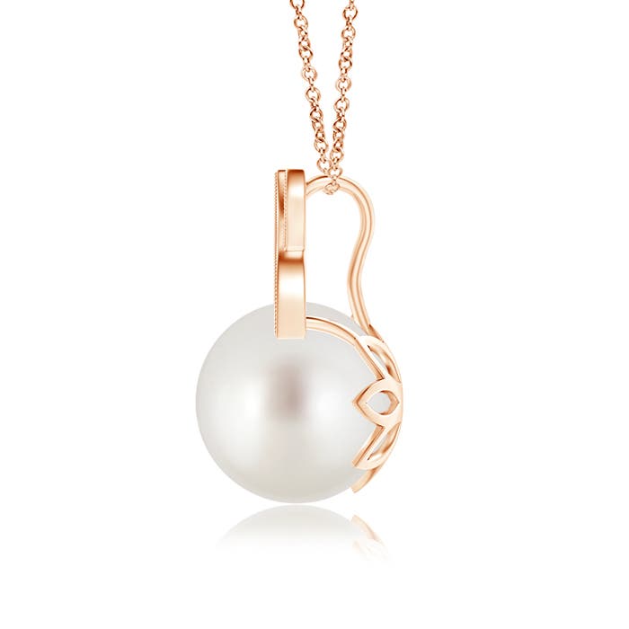 AAA - South Sea Cultured Pearl / 5.31 CT / 14 KT Rose Gold