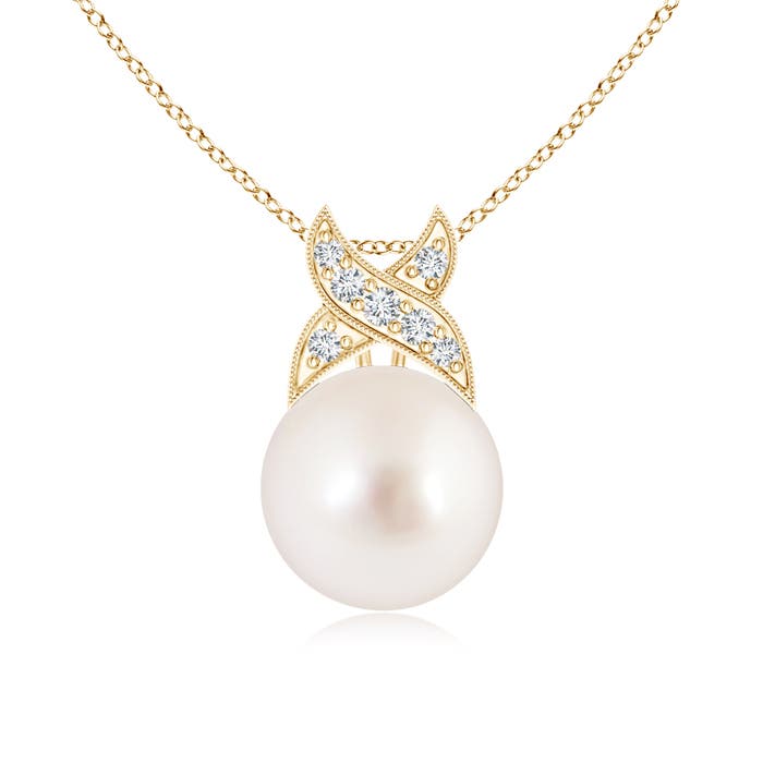 AAAA - South Sea Cultured Pearl / 5.31 CT / 14 KT Yellow Gold