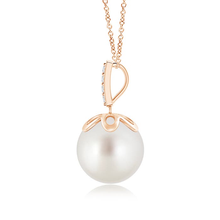 AAA - South Sea Cultured Pearl / 7.28 CT / 14 KT Rose Gold