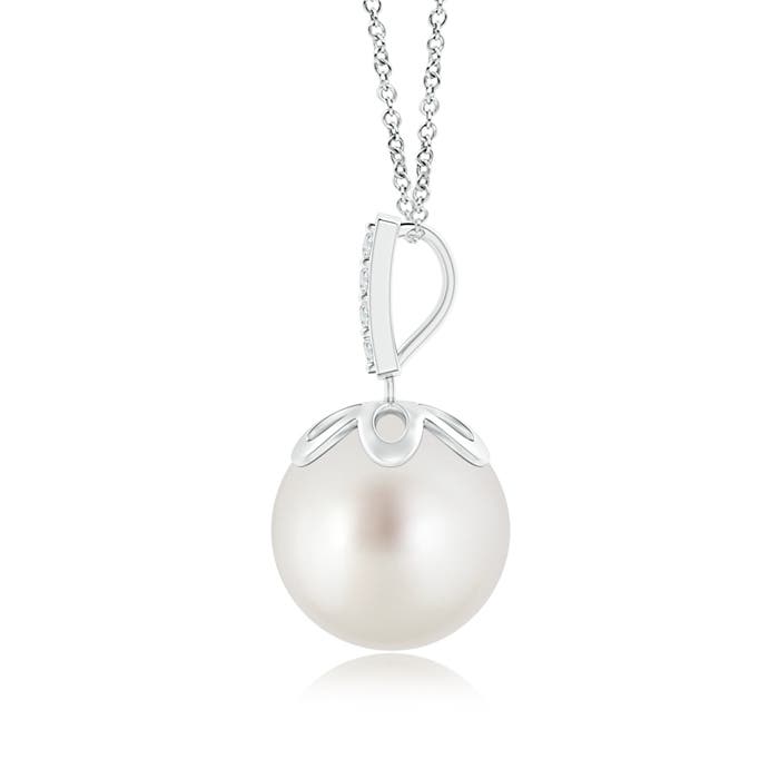 AAA - South Sea Cultured Pearl / 7.28 CT / 14 KT White Gold