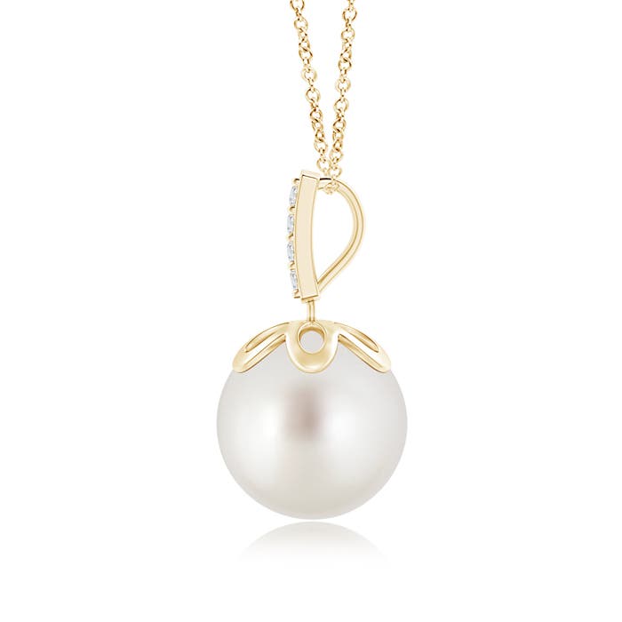 AAA - South Sea Cultured Pearl / 7.28 CT / 14 KT Yellow Gold