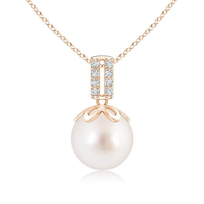 AAAA - South Sea Cultured Pearl / 7.28 CT / 14 KT Rose Gold