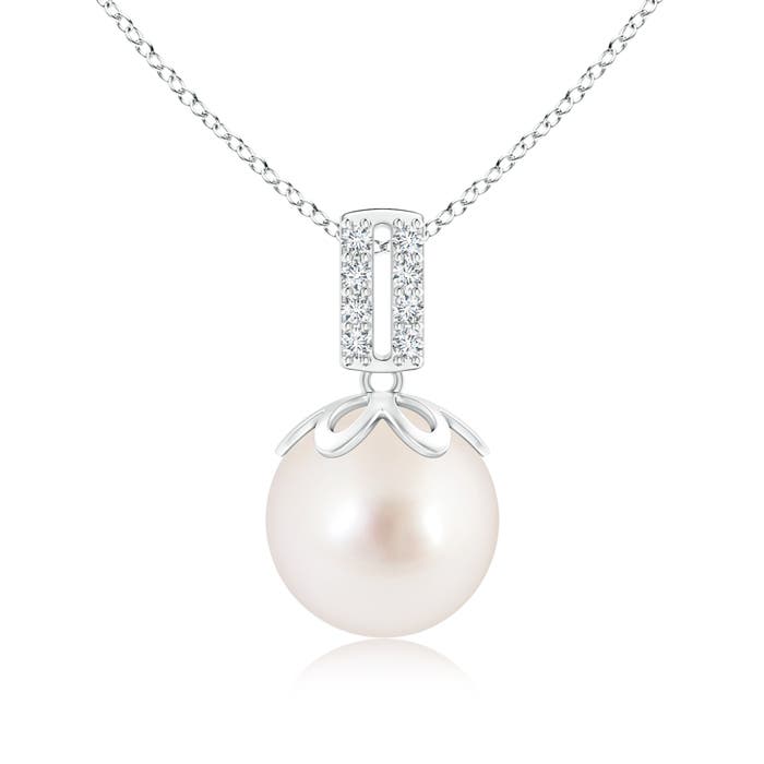 AAAA - South Sea Cultured Pearl / 7.28 CT / 14 KT White Gold