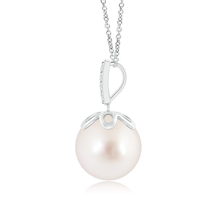 AAAA - South Sea Cultured Pearl / 7.28 CT / 14 KT White Gold