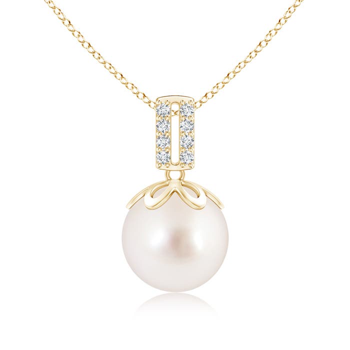 AAAA - South Sea Cultured Pearl / 7.28 CT / 14 KT Yellow Gold